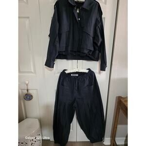 Via Delle Rose Italian Set  Balloon Pants & Matching Jacket  L